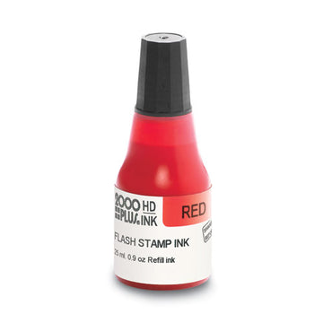 COSCO 2000PLUS® Pre-ink High Definition Refill Ink, Red, 0.9 Oz. Bottle freeshipping - TVN Wholesale